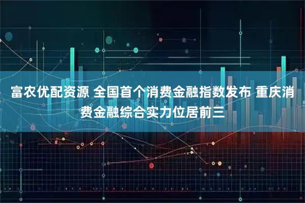 富农优配资源 全国首个消费金融指数发布 重庆消费金融综合实力位居前三